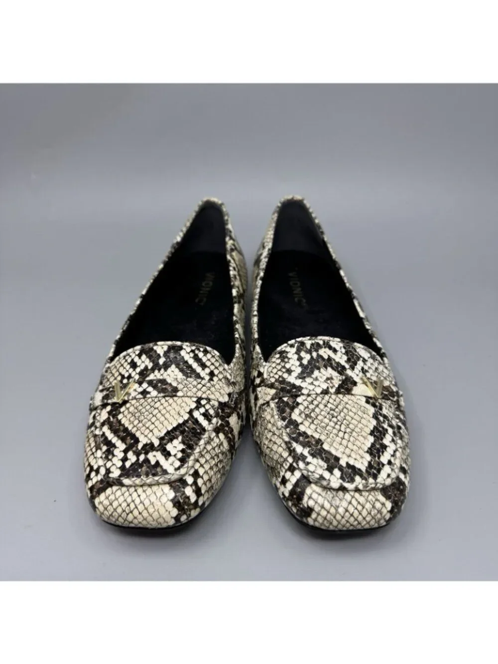 Vionic Hayes Loafer Women's 7 Snake Print Slip On Casual